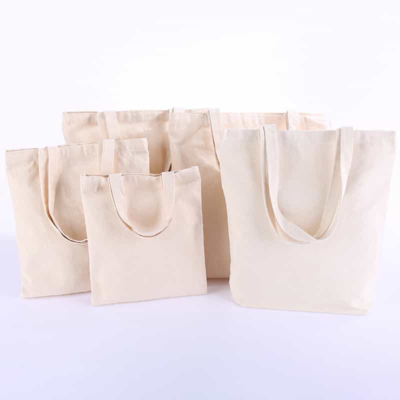 Blank Cotton Canvas Shoulder Tote — Student Shopper & Promotional Bag