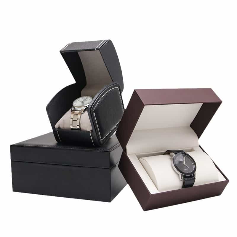 PU Leather Watch & Jewelry Gift Box — Flip-Top Presentation Case